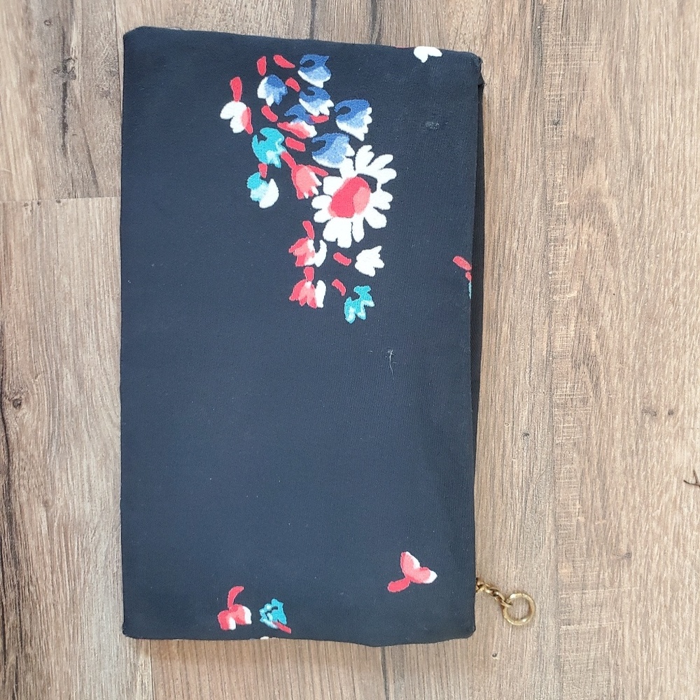 Vintage Blue Floral Clutch